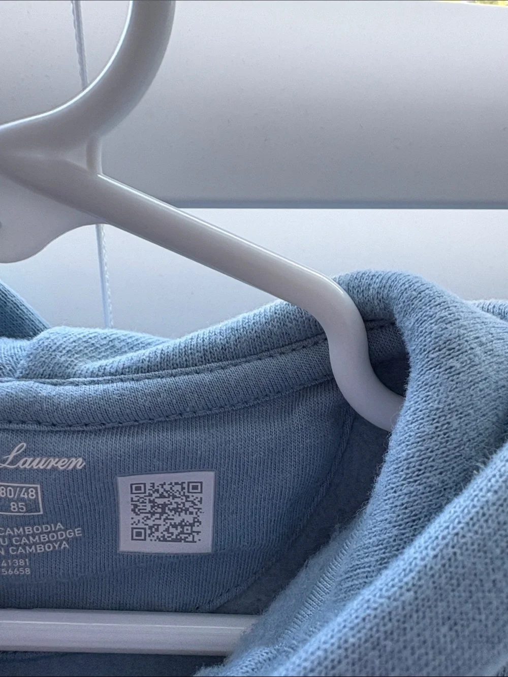 Baby - Ralph Lauren Light Blue Zip-Up Sweatshirt & Joggers Set